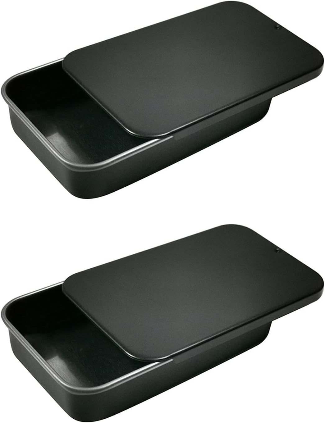 2Pack Dental Floss Portable Case,Dental Floss Dispenser,Storage 24 Picks Adult Floss in Box,Refillable Glide Floss,Portable Travel Floss Box for Travel(Black)
