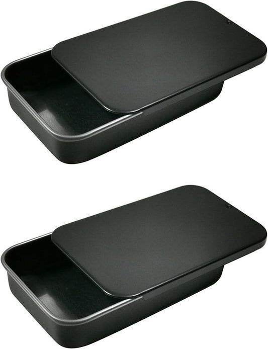 2Pack Dental Floss Portable Case,Dental Floss Dispenser,Storage 24 Picks Adult Floss in Box,Refillable Glide Floss,Portable Travel Floss Box for Travel(Black)