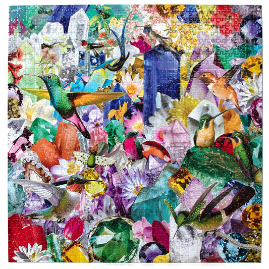1000 Piece Hummingbirds And Gems Puzzle