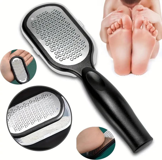 1 x Mino BEAUTY Professional Stainless Steel Foot File Callus Remover Scraper Pedicure Tools Dead Skin Remove for Heels Feet Hand Care Product Home and Spa Salon