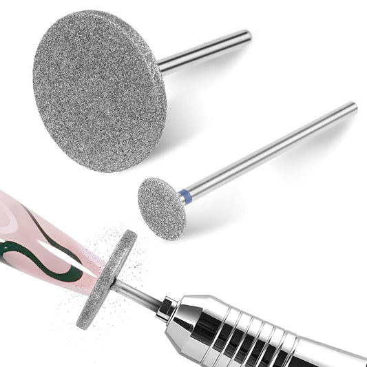 2Pcs Sanding Disc Nail Drill Bits,Electric Foot File Hard Skin Remover Discs Emery Carbide Callus Remover Pads Pedicure Sandpapers Replacement Cracked Skin Callus Removal for Manicure Pedicure