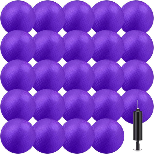 Yunsailing 24 Pieces Dodgeball Playground Ball Kickball, 6 Inch Handball Sport Bouncy Balls with a Hand Pump for Kids Adults Indoors Outdoors Ball Games Gym Exercise, Camps, Picnic