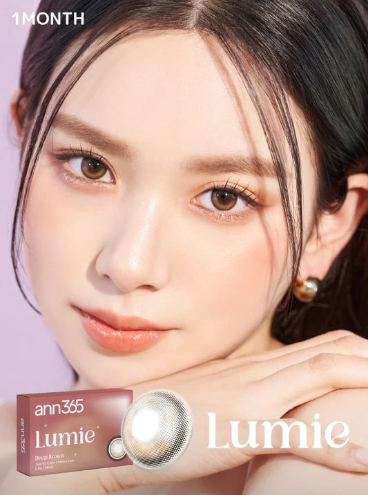 Ann365 Lumie Deep Brown Monthly Contact Lenses 2 Pack
