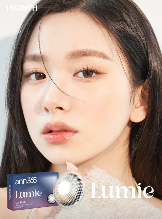 Ann365 Lumie Soft Soft Black Monthly Contact Lenses 2 Pack